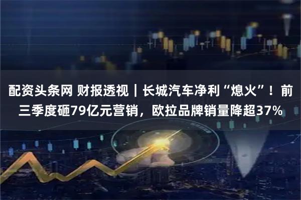 配资头条网 财报透视｜长城汽车净利“熄火”！前三季度砸79亿元营销，欧拉品牌销量降超37%